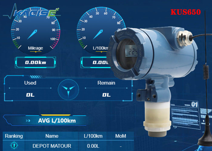 KUS650A IP68 koruması ve sıvı seviyesi ölçümü için 4G / Lora / GPRS / NB çıkışı ile 3m Aralık Kablosuz Ultrasonik Seviyesi Sensörü