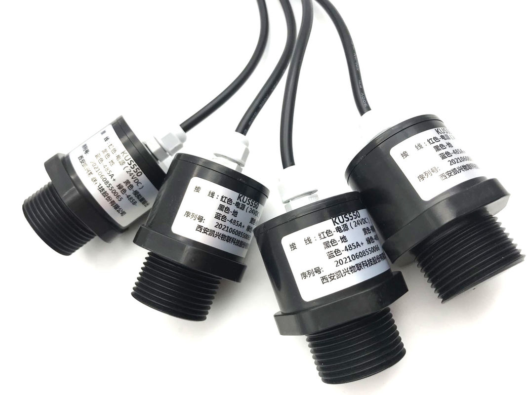 RS485 çıkışı ve koroziv ortamlar için PTFE kabuklu 3m Aralık Ultrasonik Seviye Sensörü