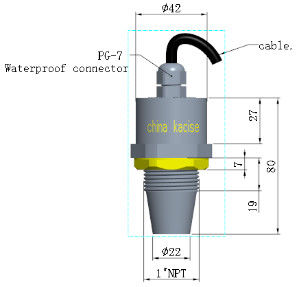 Yakıt yönetimi için RS485 çıkışı olan 5V Hırsızlık Karşıtı Ultrasonik Yakıt Seviyesi Sensörü