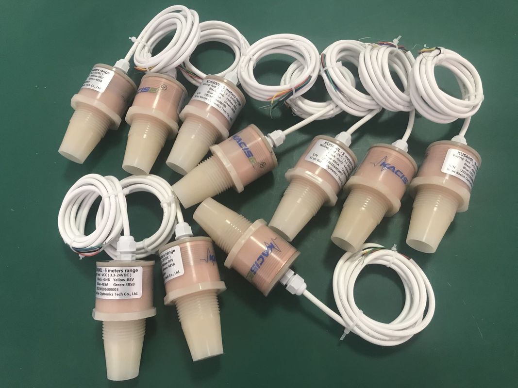Su tankı seviyesini ölçmek için RS485 çıkışı ve IP68 su geçirmezliği ile 12V Yüksek Doğruluklu Ultrasonik Sevim Sensörü