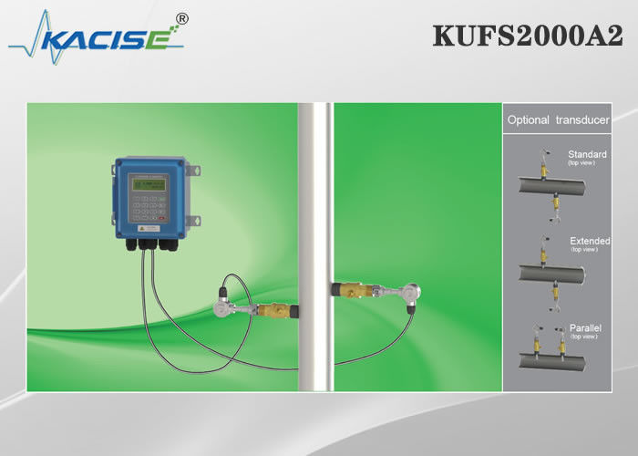 DN50-DN6000 borusu için KUFS2000A2 Duvar Montajı Ekleme Ultrasonik Akışölçörü iki yönlü ölçüm ve RS485 MODBUS Arayüzü ile
