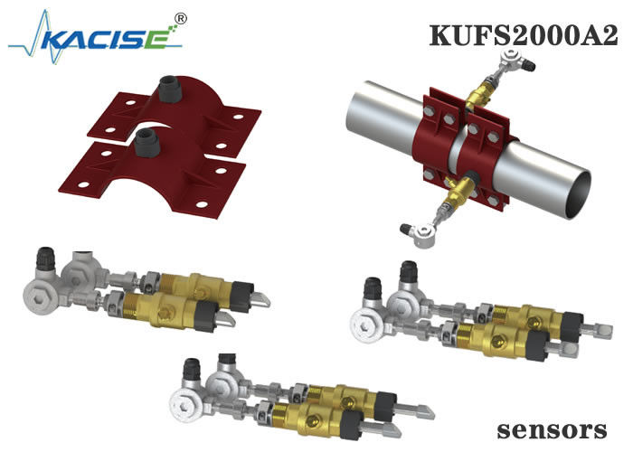 DN50-DN6000 borusu için KUFS2000A2 Duvar Montajı Ekleme Ultrasonik Akışölçörü iki yönlü ölçüm ve RS485 MODBUS Arayüzü ile