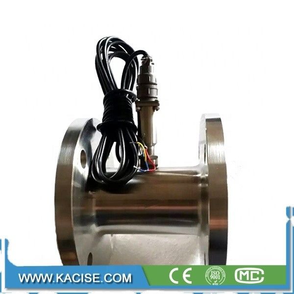 Yüksek hassasiyetli SS304/SS316 Turbin Akışölçüsü, Meyve suyu ve bira için flens / iplik / sanitasyon bağlantısı ile