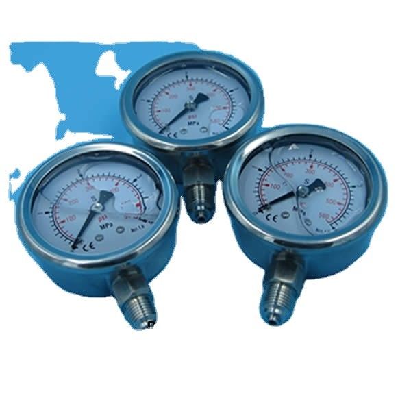 316 Paslanmaz Çelik Yağı Doldurulmuş Soğutucu Basınç Ölçüsü 50mm / 2 