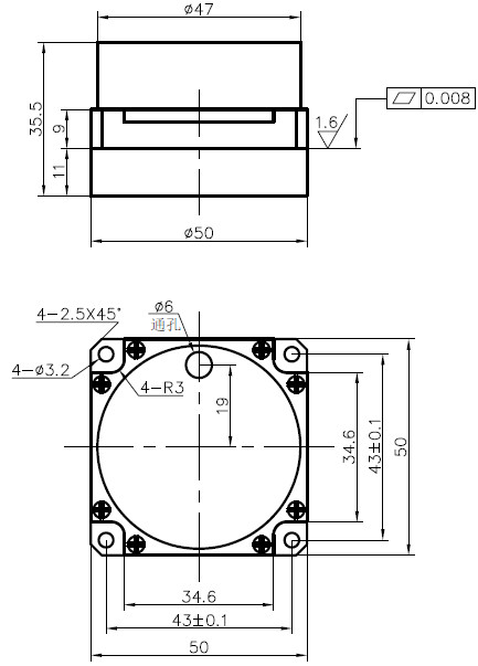 Hafif Elektronik Giroskop Sensör ağırlığı <130 (((g) Doğru Hareket Takibi için,Ağrı voltajı +5 (V)