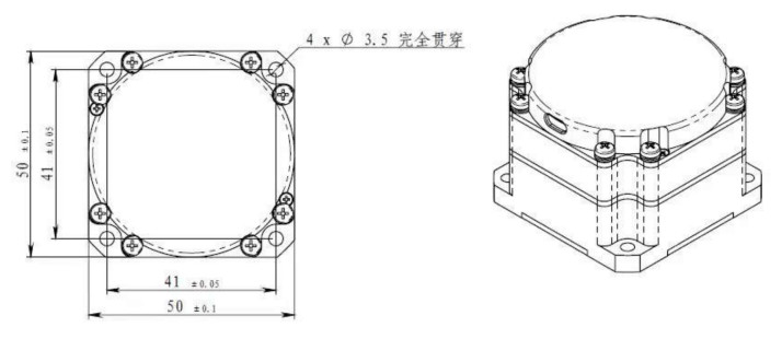 ≤0.01 ((o) / h ^ 1/2 Rastgele Yürüyüş Katmanlı Elektronik Jiroskop Sensörü Kesin Ölçüm için