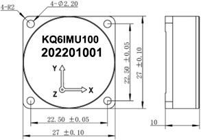RS422 Arayüz MEMS Giroskop Sensörü geniş sıcaklık aralığı -40 ̊ + 65°C ve gelişmiş veri doğruluğu ile