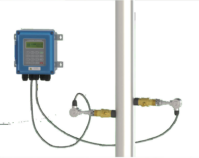 DN15 ~ 6000mm boru çapı ve RS485 Modbus iletişimi ile sıvı ölçümü için değişken alan dijital ultrasonik akış ölçer