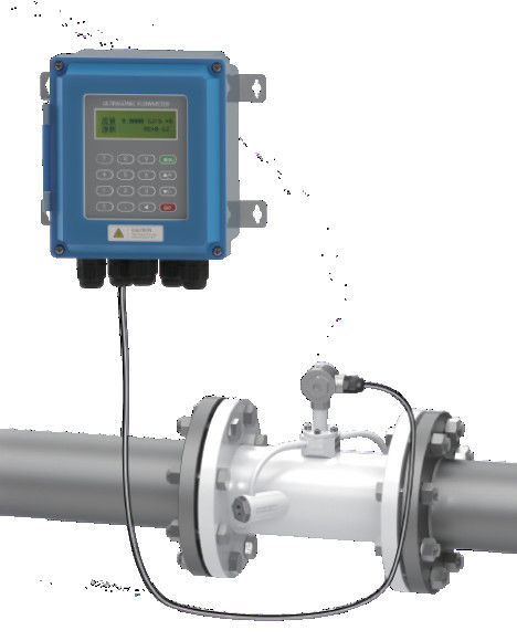 DN15 ~ 6000mm boru çapı ve RS485 Modbus iletişimi ile sıvı ölçümü için değişken alan dijital ultrasonik akış ölçer