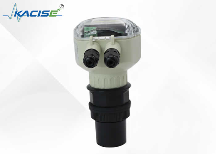 Ekran Aracı IP66 Koruma 50m Ölçme Alanı RS485/RS232 Sıvı Seviye İzleme için İki Tel Ultrasonik Seviye Ölçücüsü