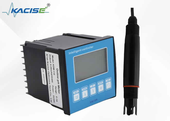 Yüksek KDM-110 Çevrimiçi PH Meter, 0-99.9C pH ve 0.1C çözünürlüğü ile sıcaklık tazminatı