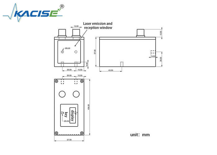 KLS109 ±1mm Doğruluk, IP67 Koruma ve 100Hz Ölçüm Frekansına Sahip Yüksek Hassasiyetli Endüstriyel Lazer Mesafe Sensörü