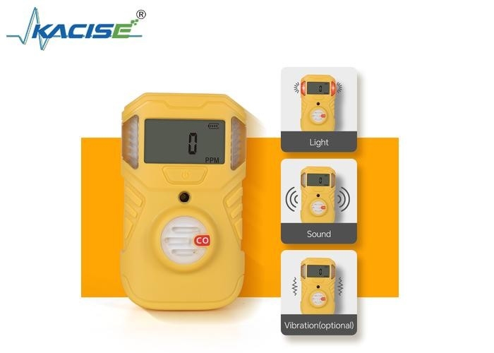 KSBH-BX101 LCD Segment Ekranlı Tek Gaz Detektörü IP67 Koruma Depoları 50 Alarm Olayları 90dB 10cm Alarm Ses