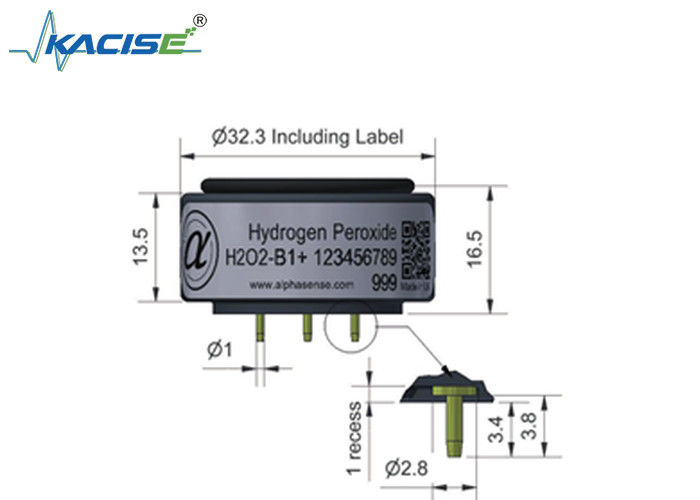 H202-B1/H202-B1+ Hidrojen Peroksit Sensörü 2000 Aralık, < 25 Yanıt Zamanı ve < ± 4 Sıfır Akımı