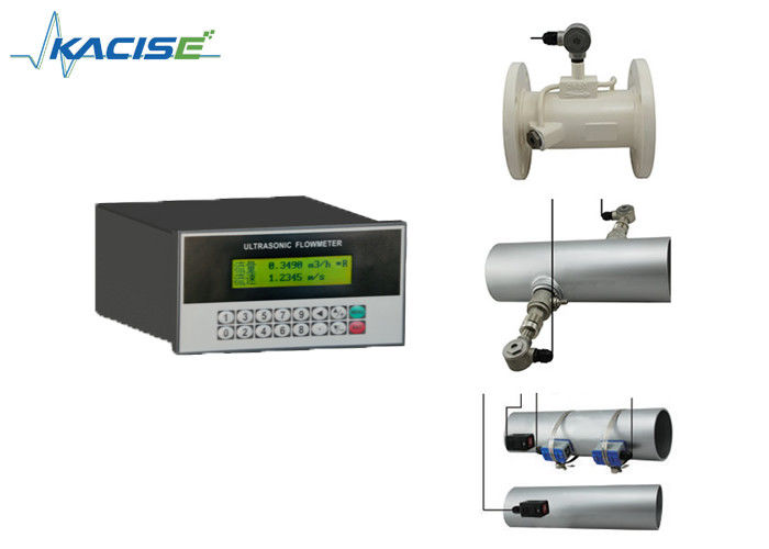 Panel Montajlı Ultrasonik Akışölçer, Çift Güç Tedarikçisi RS485 İletişim ve 15~6000mm boru çapı