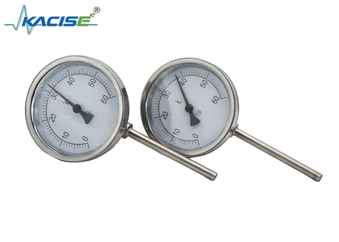 WSS-411W Paslanmaz Çelik 304/316 ile Endüstriyel Bimetallik Termometre, Özelleştirilebilir Kök Uzunluğu ve Güç kaynağı gerekmez