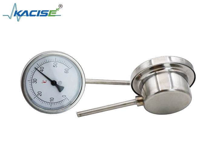 WSS-411W Paslanmaz Çelik 304/316 ile Endüstriyel Bimetallik Termometre, Özelleştirilebilir Kök Uzunluğu ve Güç kaynağı gerekmez