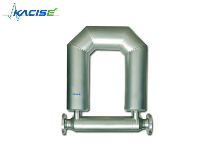 Yüksek doğruluk ölçümü için paslanmaz çelik LCD Ekran viskoz çamurlu Coriolis kütle akış ölçer