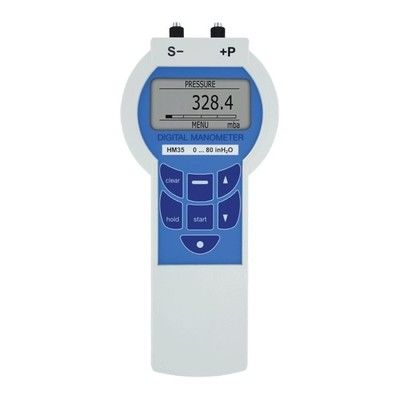Serisi HM35 Presizyon Dijital Basınç Manometresi 0.05% Doğrulukla Grafik Arkaplanlı LCD ve 10.742 Veri Kaydı