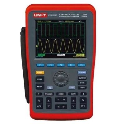 UNI-T UTD1202C Pro Elde Taşınabilir Dijital Depolama Osiloskobu - 200MHz, Çift Kanal, Renkli Ekran