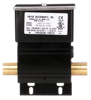 Dwyer Serisi DX Islak / Islak Farklılık SPDT Basınç Değiştiricisi (Modeller DXW-11-153-1'ten DXW-11-153-4)