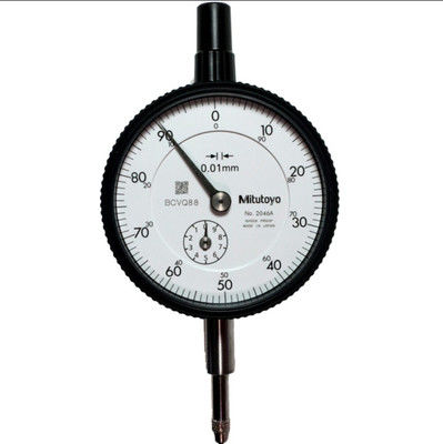 10 mm aralığı olan Mitutoyo Dial Gauge 0.01 mm, hassas boyut ölçümü ve çevresel direnç için derecelendirme