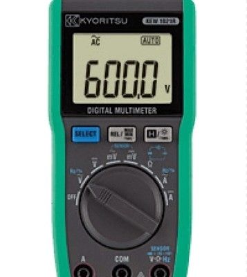 Kyoritsu 1021R Dijital Multimeter, Açık döngü Voltajı < 3.0V ve R03 (1.5V) × 2 Otomatik Menzilli Ölçüm için Güç Kaynağı