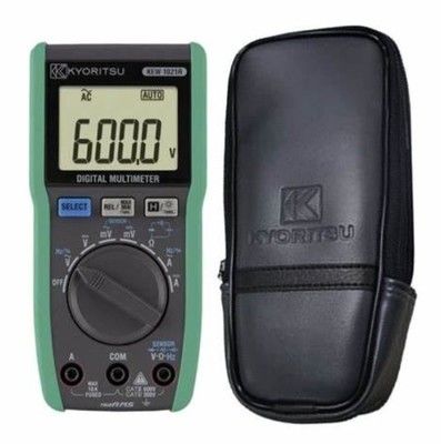 Kyoritsu 1021R Dijital Multimeter, Açık döngü Voltajı < 3.0V ve R03 (1.5V) × 2 Otomatik Menzilli Ölçüm için Güç Kaynağı