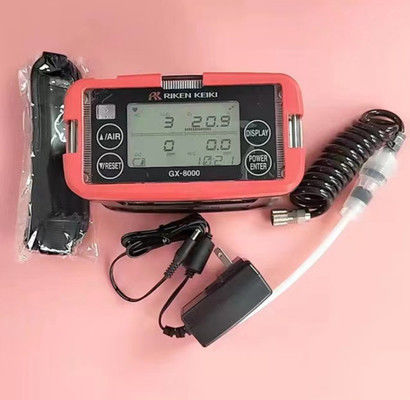 Riken Keiki GX-8000 Sıcaklık İleticiliği Dijital LCD Ekranı ve Su geçirmez Yapı ile Çoklu Gaz Detektörü