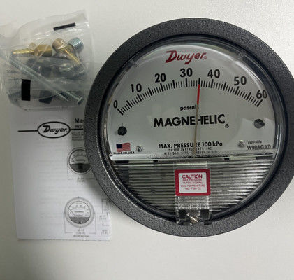 Dwyer Serisi 2000 Magnehelic Diferansiyel Basınç Göstergesi, ±%2 FS Doğruluğuna ve 20-140°F Uygulamaları için Sürtünmesiz Manyetik Harekete Sahip