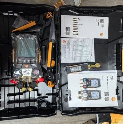 testo 557s hortumlu akıllı vakum kiti - kablosuz vakum ve kablosuz sıcaklık probları ve 4 hortum seti ile akıllı dijital koleksiyon
