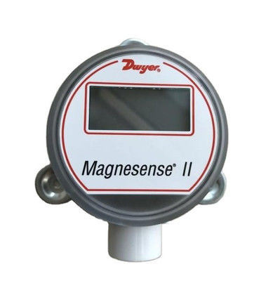 Dwyer Magnesense MS-111 Differential Pressure Transmitter, alan yapılandırılabilir çift çıkış sinyalleri ve sağlam NEMA 4X kablosu ile