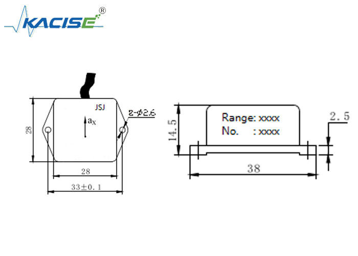 0,5~4,5V Çıkış ±1 g Aralığı ve Geniş Ölçüm Aralığı ile Tek Eksenli İvme Ölçer Sensörü