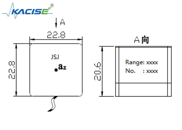 Magnetik emme doğrusal hızlandırıcı sensörü tek eksenli modül ve titreşim performansı için ± 10 g aralığı ile