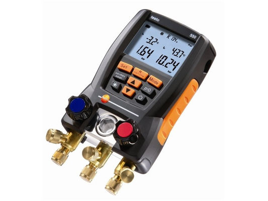 Bluetooth Bağlantılı Testo 550 Dijital Soğutucu Akışkan Manifold Kiti 60 Soğutucu Akışkan Profili ve Sağlam Tasarım