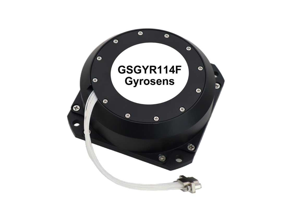 GSGYR114F Tek Eksenli Fiber Optik Giroskop Tek 5V Güç kaynağı RS422 Çıktısı ve Kompakt 98×98×35mm Boyutu