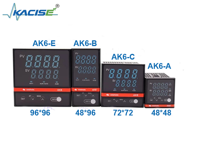 AK6 Serisi Sıcaklık Denetleyicisi Termostat ±0.5% FS Doğruluk ve 180V240V AC Gücü