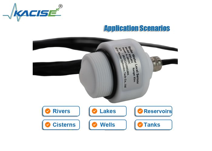 KWL801 Temassız Radar Su Seviyesi Sensörü 76GHz-81GHz Frekans Arası 65m Ölçme Arası ve ±1mm Doğruluk