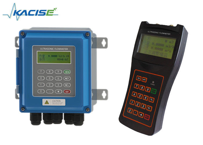 Yüksek hassasiyetli ±1% Portatif ultrasonik akış ölçer, dijital su akışı ölçümü için RS485 Modbus iletişim