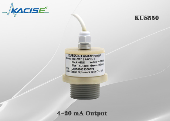 4 - 20ma Hafif ultrasonik seviye ölçer KUS550 koruma sınıfı IP68 ile
